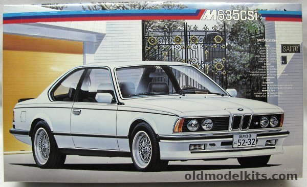 Fujimi 1/24 BMW M635 CSI Coupe, 12 plastic model kit